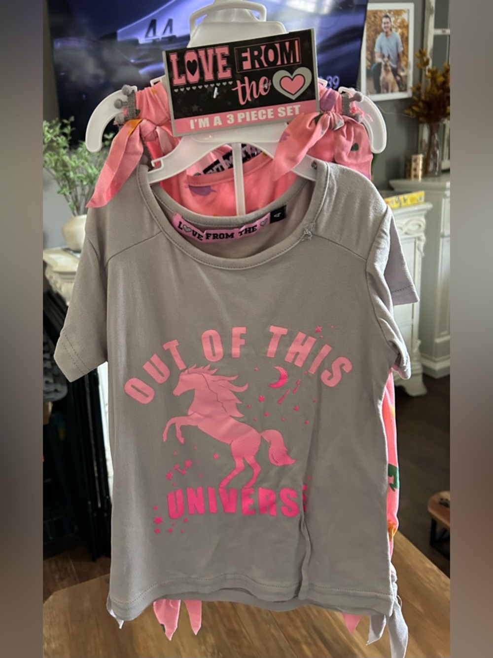 Girls 4T PJ SET-3 piece Unicorn PJ’s NWT girls summer pajama set